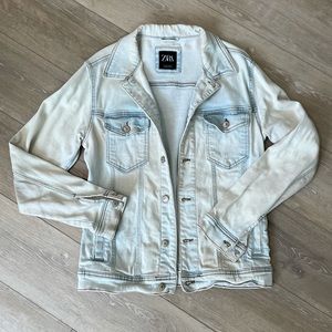 Zara distressed denim jacket men’s